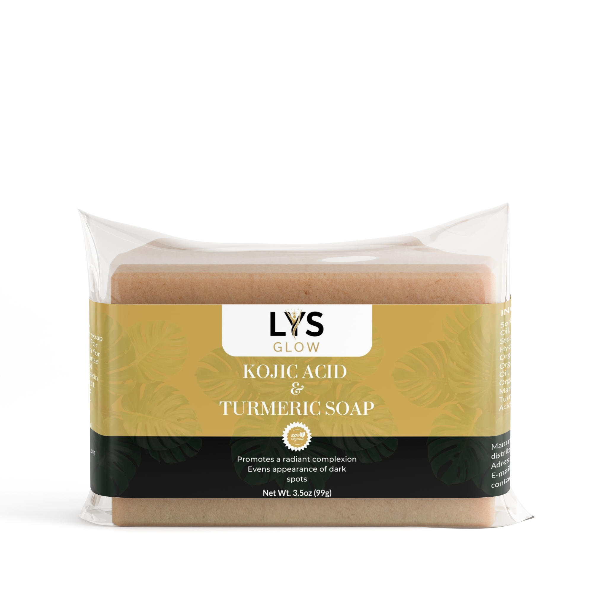 LYS Glow Kojic Acid Turmeric Soap